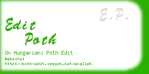 edit poth business card